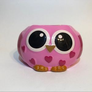 Ceramic owl plant pot
